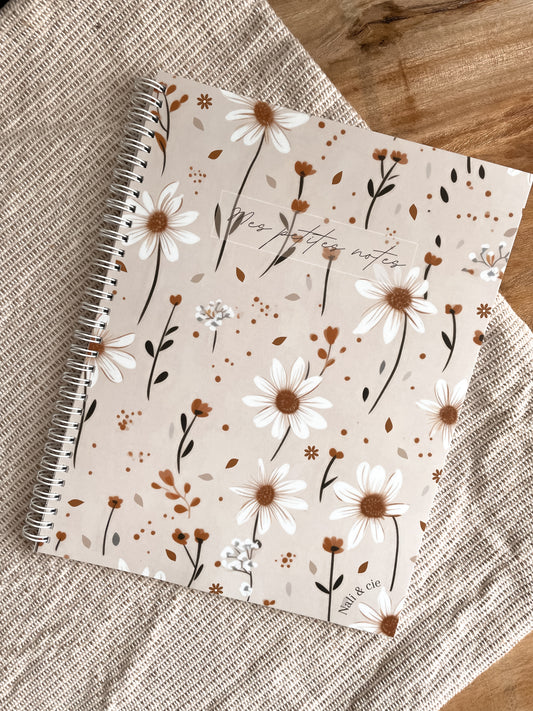 Cahier de notes Boho X petit pas à trois